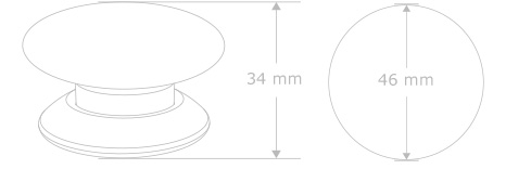 Fibaro Z-Wave The Button - Dimensions